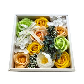 SCAMPER Soap Flower, Rose, Rose, Gift, Boxed, Square Gift, Father's Day, Mother's Day, 60th Birthday Gift, Anniversary, Respect for the Aged Day, Teacher's Day, Valentine's Day, Wedding Gift, Promotion, Retirement Gift, Welcome Housewarming, School Entra