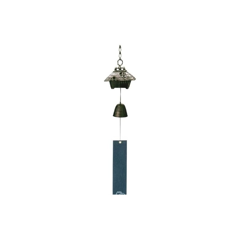 Iwachu 27006 Wind Chime, Azmaya Black, Small, Nambu Ironware