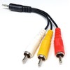 DRUT 25cm short 3.5mm 4 Pole Jack Plug to 3