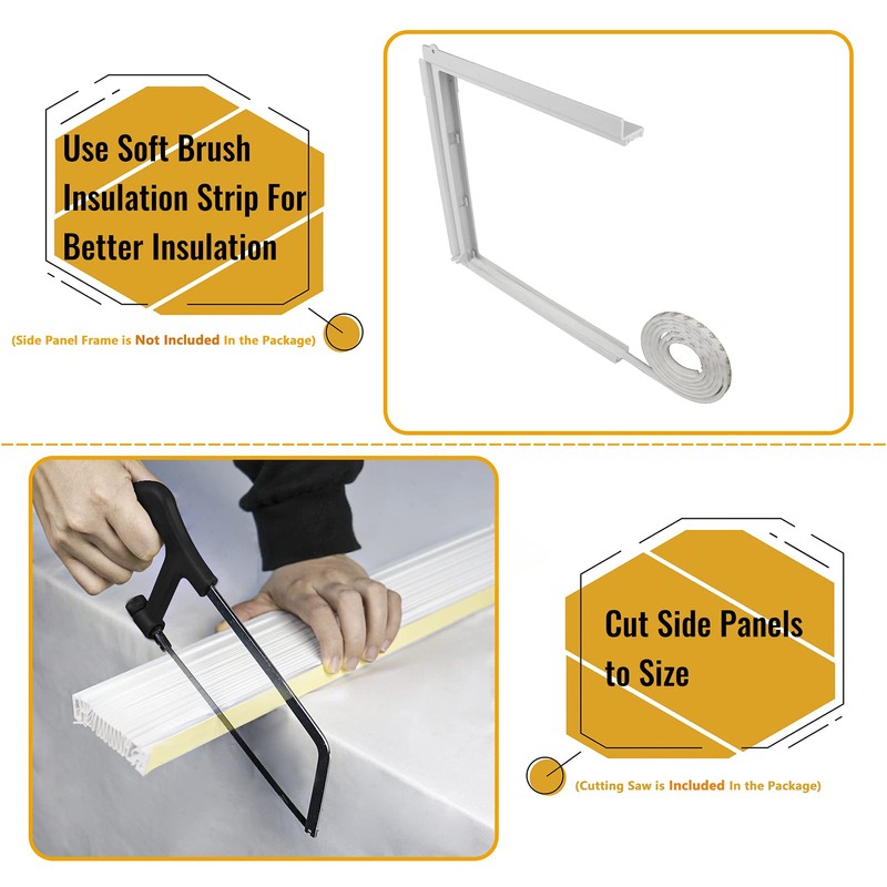 LBG Products Air Conditioner Side Panel Kit for Window AC
