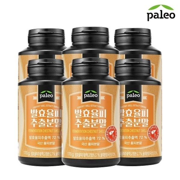 6 cans of Paleo fermented blood powder 170g, 6 cans of Paleo fermented bark powder 170g / 팔레오 발효율피분말 170g 6통, 팔레오 발효율피분말 170g 6통