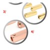 4 Pcs Metal Aglet Shoelace Tips with Screwdriver - Shoelace