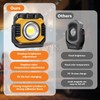 Samyoung 2 Pack Super Bright Rechargeable Work Light, 28 Hours