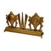 Purpledip Brass Idol Tirupathi Balaji Shankh Chakra Tilak: Padmanabha Swami