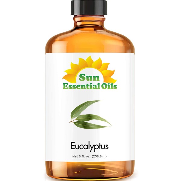 Sun Essential Oils 8oz - Eucalyptus Essential Oil - 8 Fluid Ounces