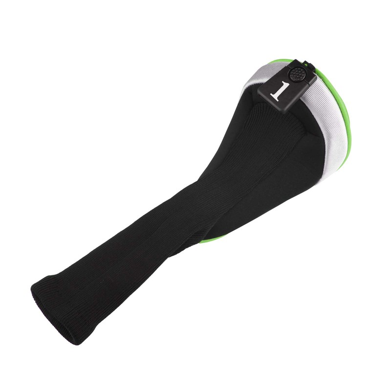 Andux Golf 460cc Drivers Club Head Covers Long Neck Green
