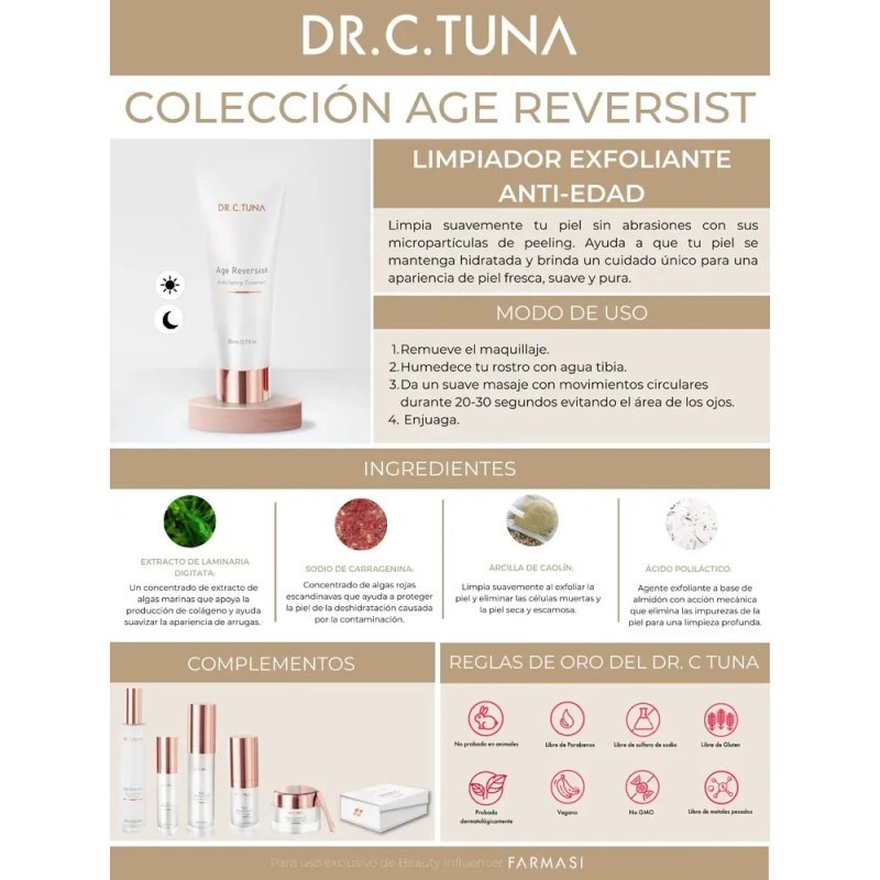 Farmasi Age Reversist Limpiador Exfoliante Antiarrugas