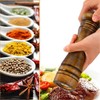 Wooden Pepper Mill Pepper Grinder Kit Manual Mills Solid with