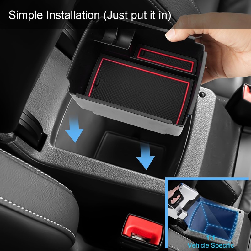 Coleya Centre Console Storage Box Compatible with VW Golf 7