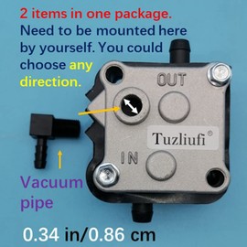 Tuzliufi Bomba de combustible compatible con Mercury 14360A16 14360A24 14360A27 14360A41 14360A43 14360A50 14360A66 14360A69 14360A71 14360A73 14360A78 14360T74 14360T75 14360T77 8M0036779 8M0036747 Z798