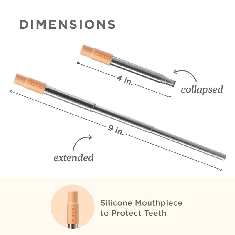 ZOKU TwoTone Pocket Straws OR Portable Straws