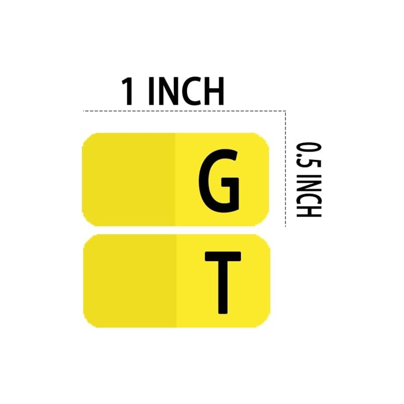 Alphabet Index Stickers Labels, Adhesive Colorful A-Z Tab Dividers for