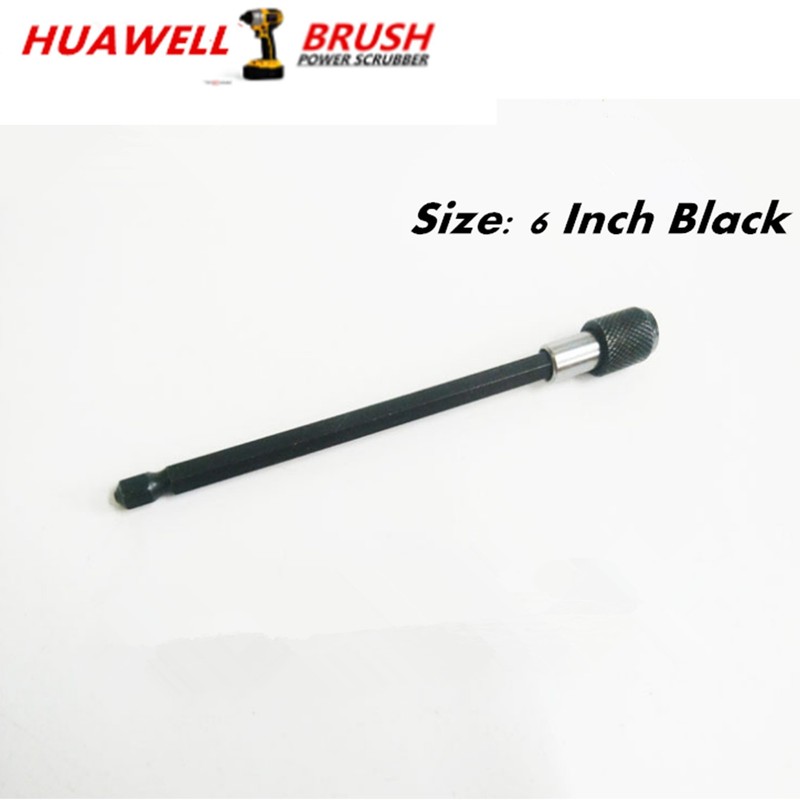 All Purpose Drill Brush with 6 Inch Extender Bathroom Surfaces