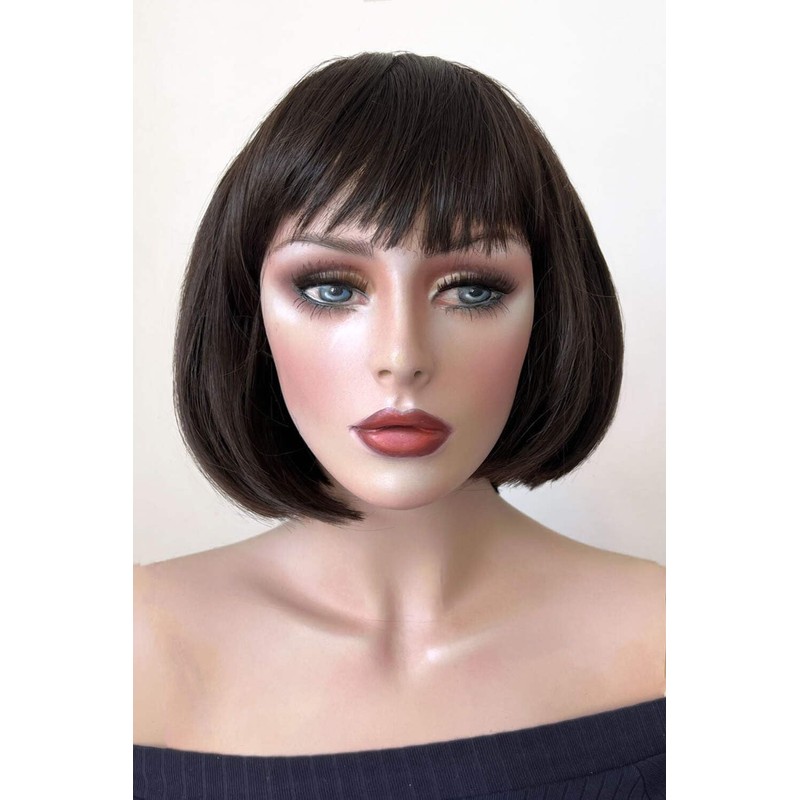 Brown bob wig, chic and stylish: Honour mocha #10
