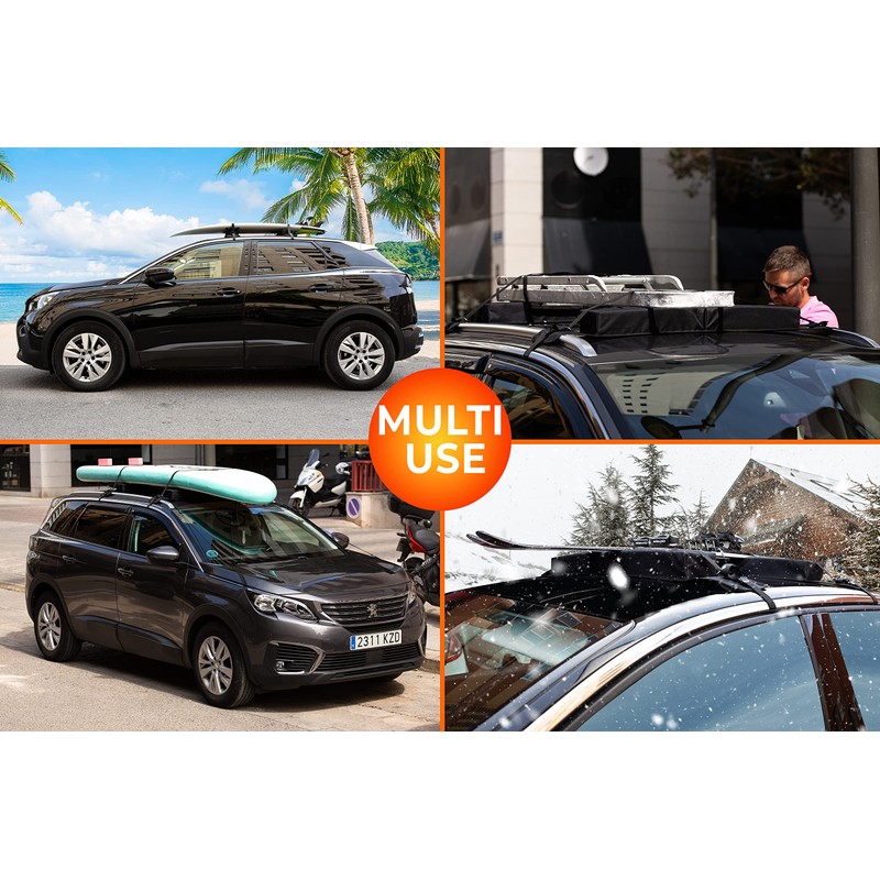 ZONETECH Soft Roof Rack Pads Heavy Duty, Use with or