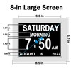 Medication Reminder Digital Calendar Dementia Day Date Time of The