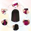 BARSDAR Highlights Pack of 12 Coloured Hair Extensions, 55 cm,
