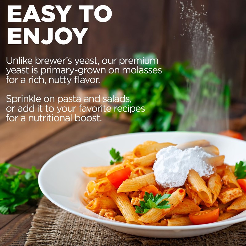 KAL Nutritional Yeast Powder, Fortified with B6, B12, Folic Acid