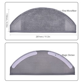 Neutop Replacement Washable Reusable Mops Cloths Mopping Pads Compatible with eufy RoboVac X8, X8 Hybrid, Robot Vacuum and Mop Cleaners Spare Parts Accessories, 6-Pack.