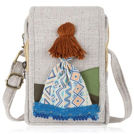 ArtsEye Small Cross Body Bag Women Handbags for women Cell Phone Floral Shoulder Bags (Girl)