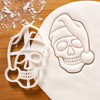 Christmas Skull Cookie Cutter, 1 Piece. Bakerlogy
