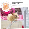 Kisangel 2pcs Pet Hamster Running Wheel Toy Quiet Exercise Equipment