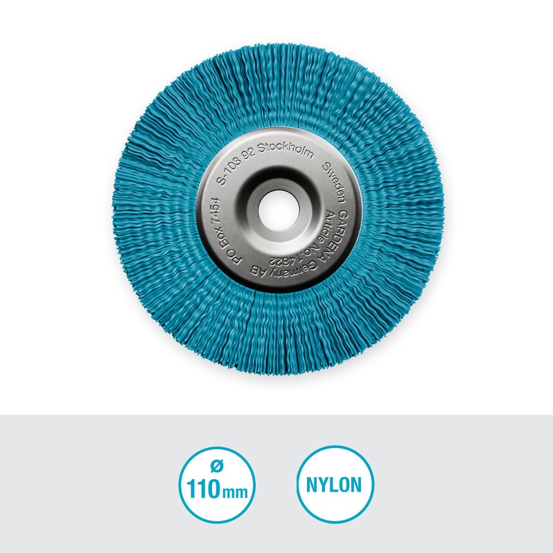 Gardena Nylon Grout Brush: Accessory and Replacement Part for the