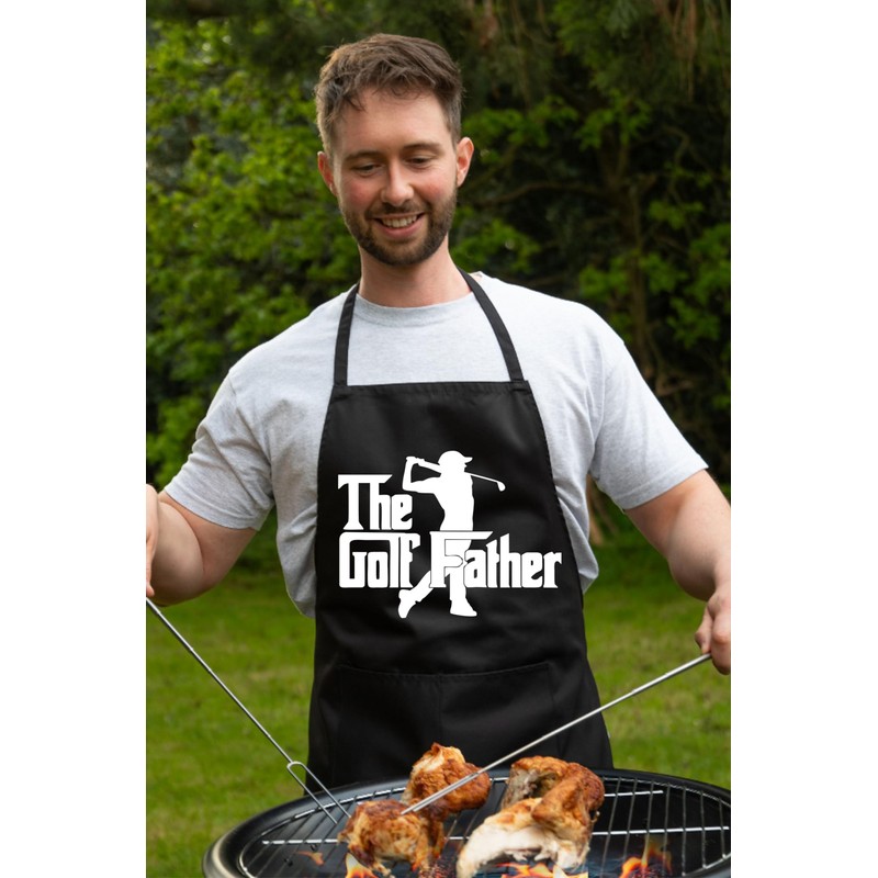 Print4U The Golf Father Apron Funny Birthday Father's Day Cooking