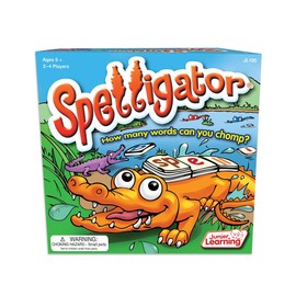 Junior Learning Spelligator Word Building Game, Ages 5-9, Phonemic Awareness, 75 Letter Tiles