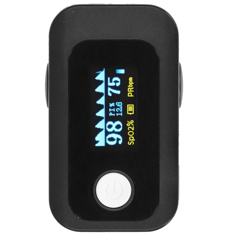 Fingertip Pulse Oximeter LED Screen Blood Oxygen Saturation Monitor with