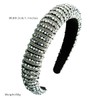 scicent Wedding Hair Accessories Silver Headband Rhinestone Beaded Hairbands No