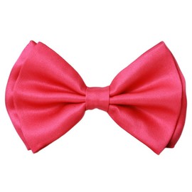 Coool Bowtie 4.4 inches Hot Pink Double Fold