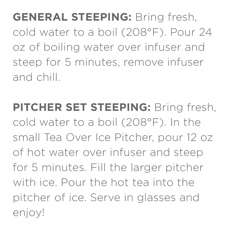 Tea Forte Tea Over Ice Sampler Premium Organic Caffeine-Free and