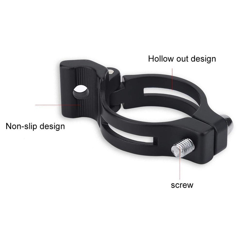 Alomejor Motorcycle Derailleur Clamp Rustproof Heavy Duty Adjustable 2 Sizes