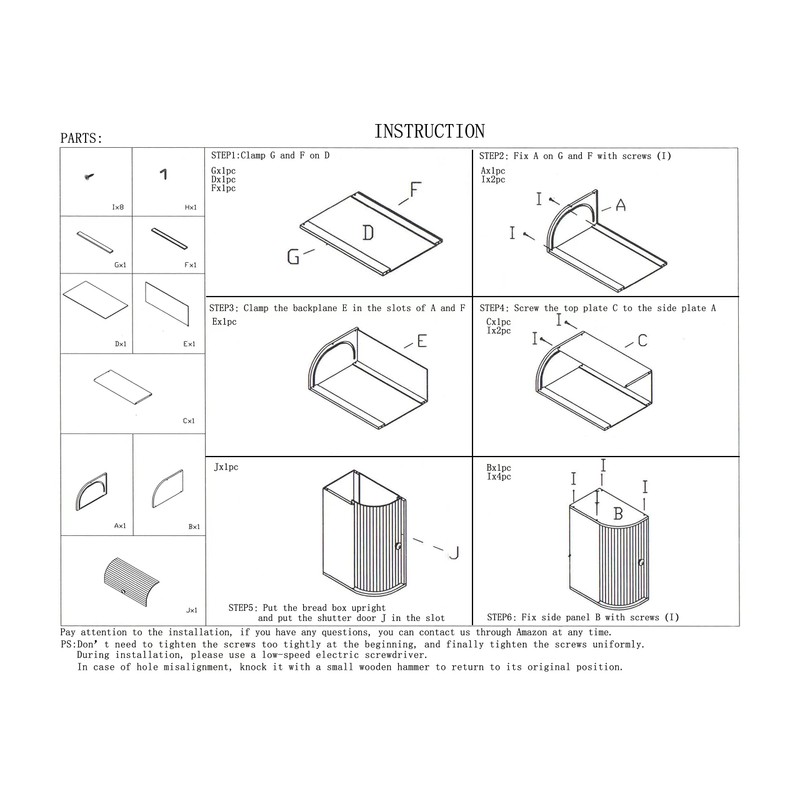 Lawei Bamboo Bread Box, Large Natural Roll Top Wood Bread