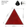 DEMYPROX Rear Red Triangle Warning Reflector with Bolt for Truck