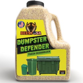 BEEST Dumpster Defender - 3lbs Outdoor Trash Can Deodorizer & Liquid Waste Absorber (Made in USA) Biodegradable Trash Can Odor Eliminator - Powerful Garbage Deodorizer for Always-Fresh Bins - 14 Cups
