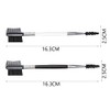 Eyebrow Brush, 2 Pcs Double-Sided Eyebrow Brush, Double-ended Eyelash Comb,