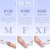 [Upgraded] Depvko 120pcs Small Sanding Bands for Nail Drills with