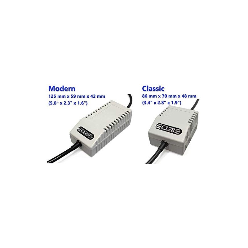 C128 Modern EU Replacement Power Supply Commodore 128, EU Plug