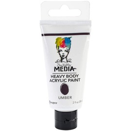 Dina Wakley Media Heavy Body Acrylic Paint 2oz-Umber