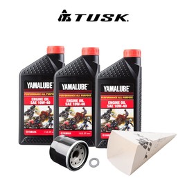 TUSK 4-Stroke Oil Change Kit Yamalube All Purpose 10W-40 for Yamaha Kodiak 700 4x4 2016-2017