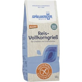 Spielberger Organic Gluten-Free Rice Whole Grain Semolina (6 x 500 g)