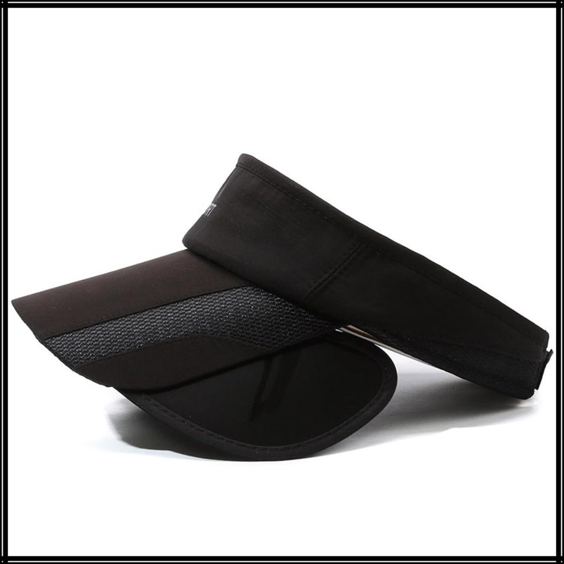 [ホワイトファング] 帽子 サンバイザー キャップ スポーツ ゴルフ 通気性 速乾性 日焼け防止 夏