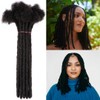 Linkmai Inter Dreadlock Extensions 100% Human Hair for Men/Women/Kids, Full