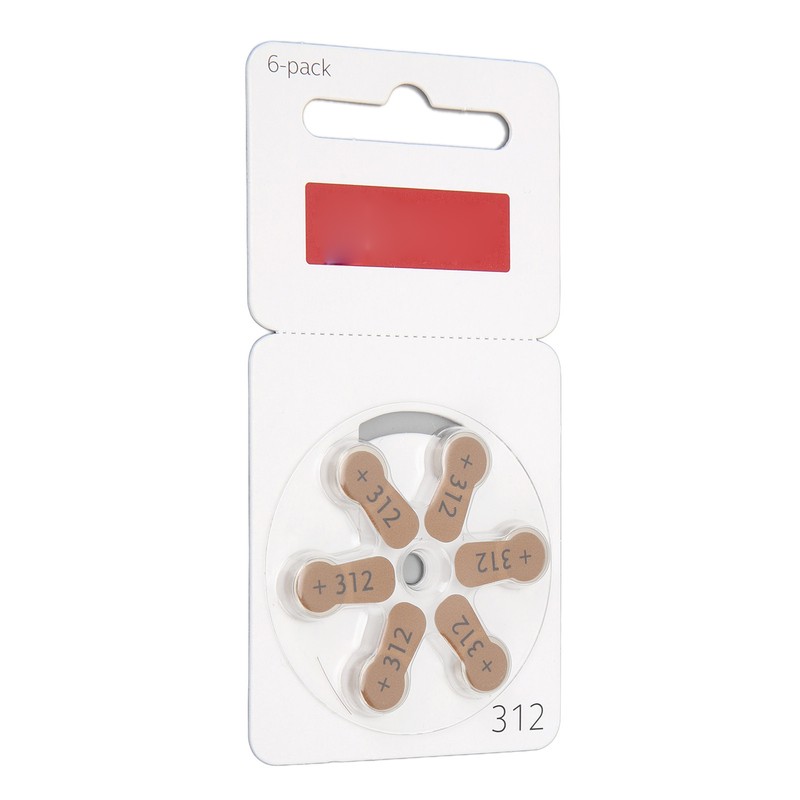 60pcs 312 Sound Aid Button Battery Long Lasting BTE Sound