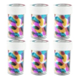 Pack 6 Foil Espejo Transfer Uñas Efecto Espejo Multicolor Fantasy Nails                                                                               