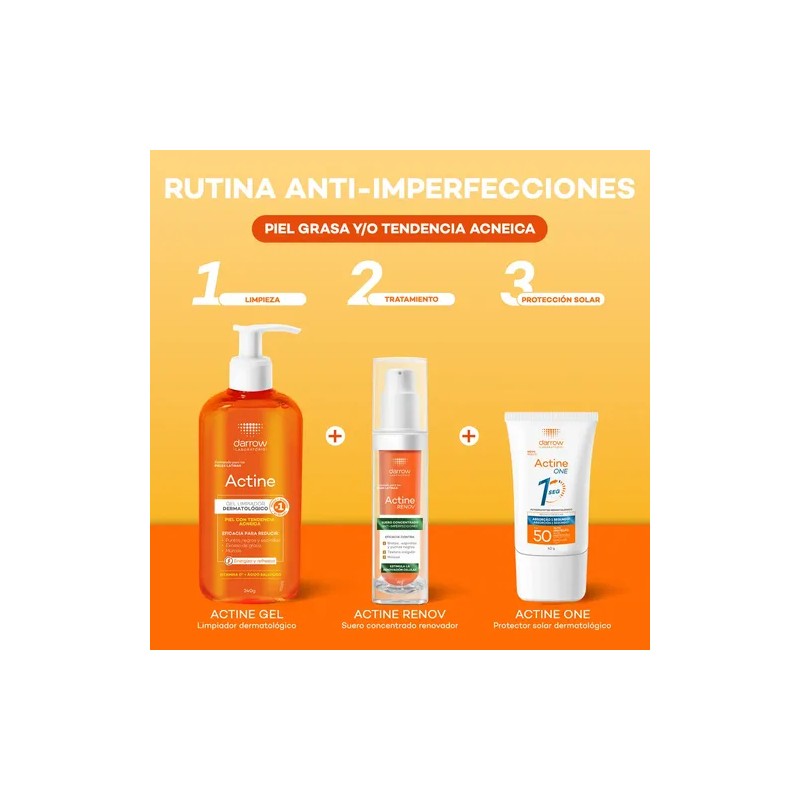 Gel Limpiador Dermatológico Darrow Actine Vitamina C 240g Grasa Díanoche