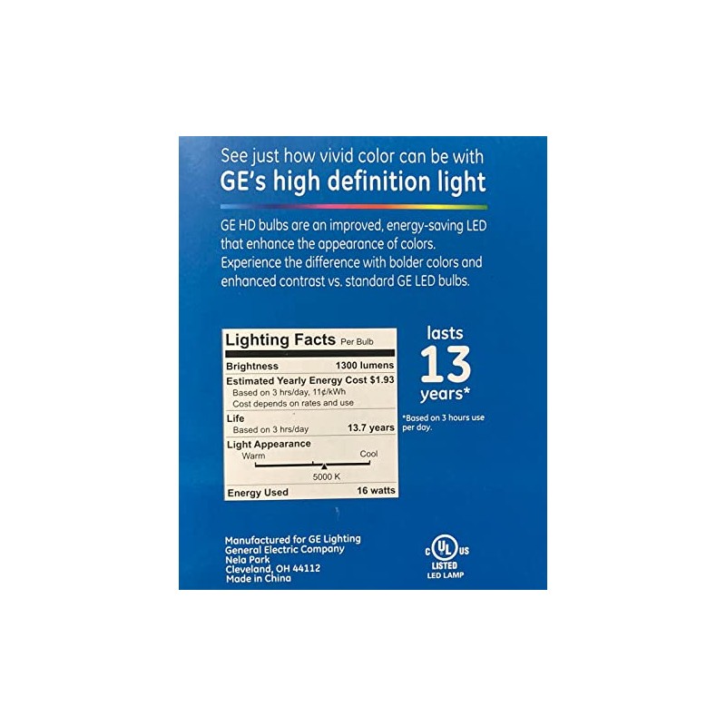(1 bulb) GE 36913 refresh LED Par38, Dimmable, 120 watt