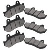 LCGLY Front & Rear Brake Pads for Honda GL1100A GL 1100 A Goldwing Aspencade 1982-1983/VF1100 C/S V65 Magna/Sabre 1983-1986/GL1200 Goldwing 1200 Aspencade 1984-1987/CB500 TC Turbo/CB900 C Custom 1982